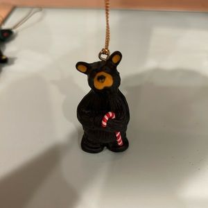 Bearfoots Bears candy cane ornament